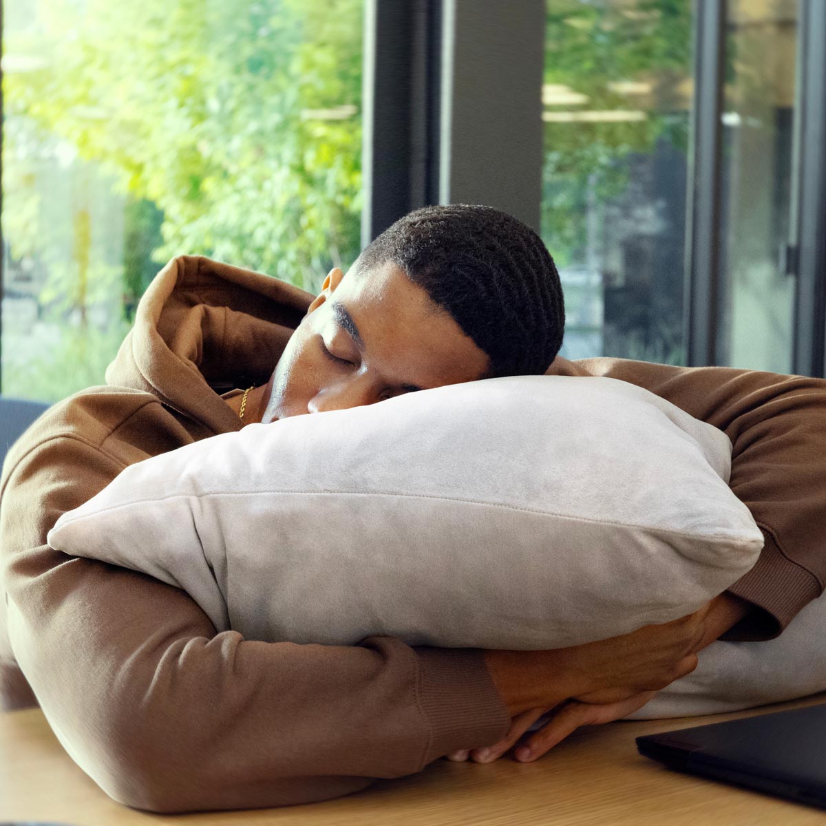 SquishPillow Firm Density Bed Pillow and Pillowcase Cover 2-Pack