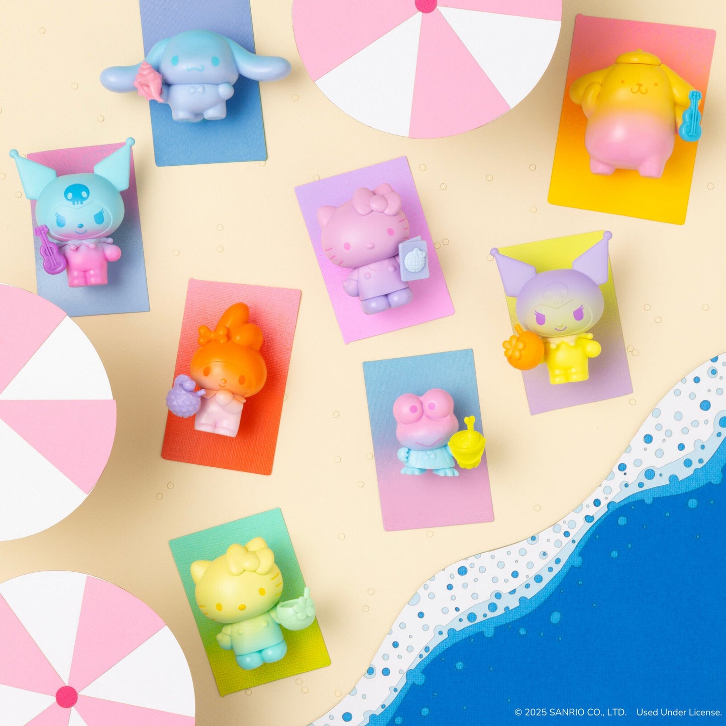 Hello Kitty and Friends Ombre Tropical Party 2-Inch Figure Set
