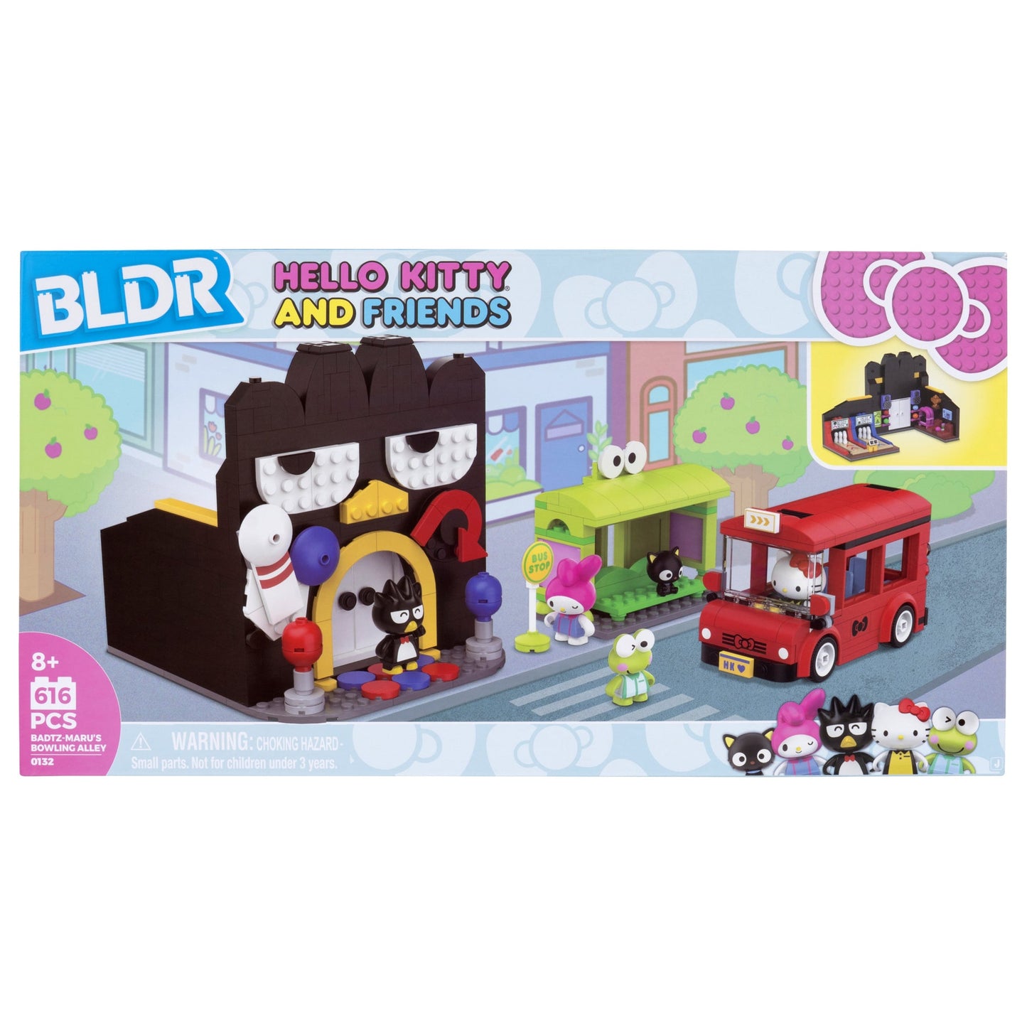 Hello Kitty and Friends Badtz-maru’s Bowling Alley Building Set