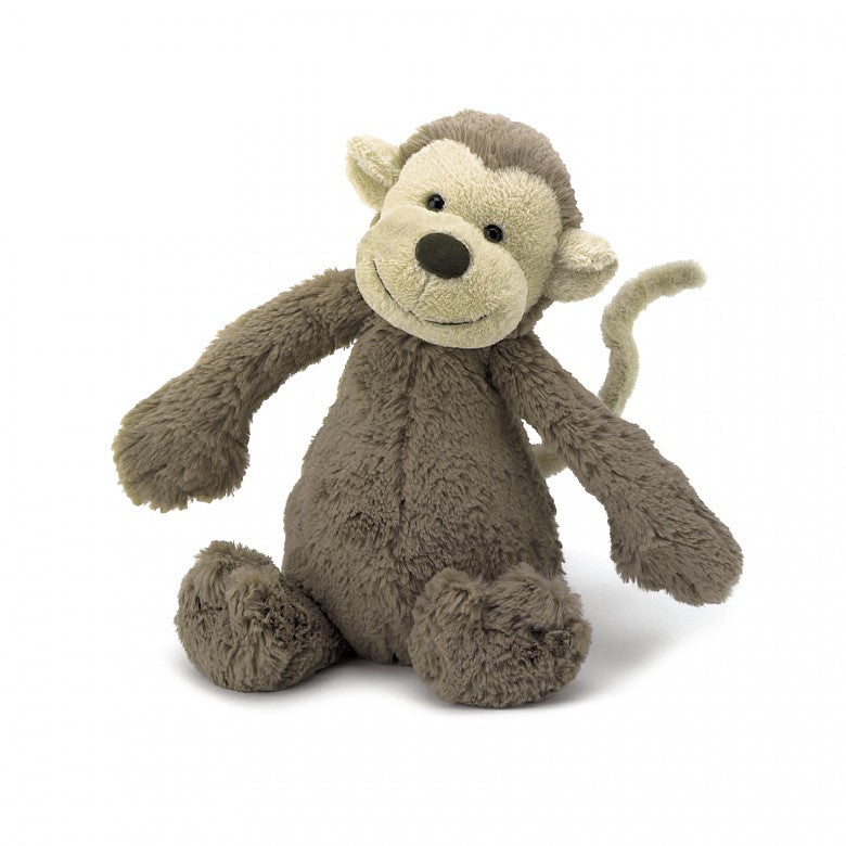 Jellycat If I Were A Monkey Book And Small Bashful Monkey Plush Set