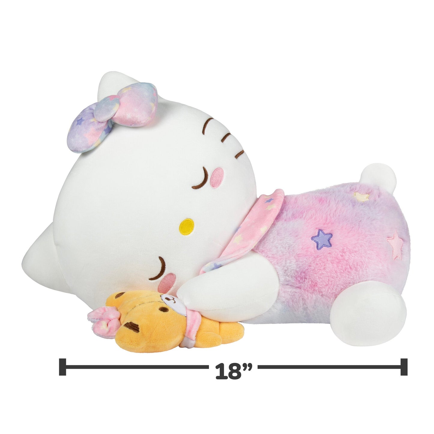 Hello Kitty and Friends 18-Inch Sleeping Plush - Hello Kitty with Bestie Accessory