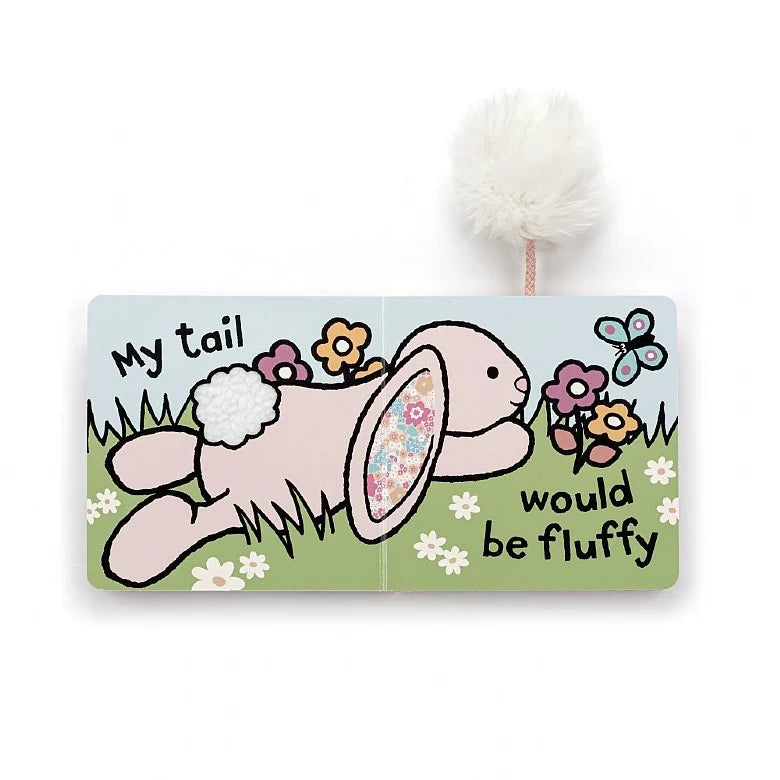 Jellycat If I were a Bunny Board Book and Small Bashful Blush Bunny Plush Set