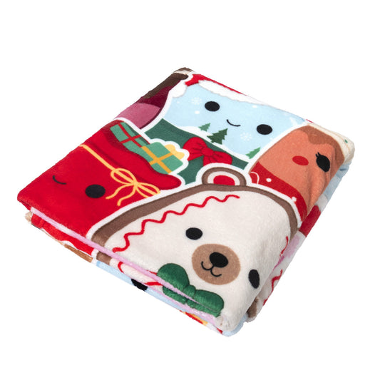 Squishmallows Holiday Throw Blanket