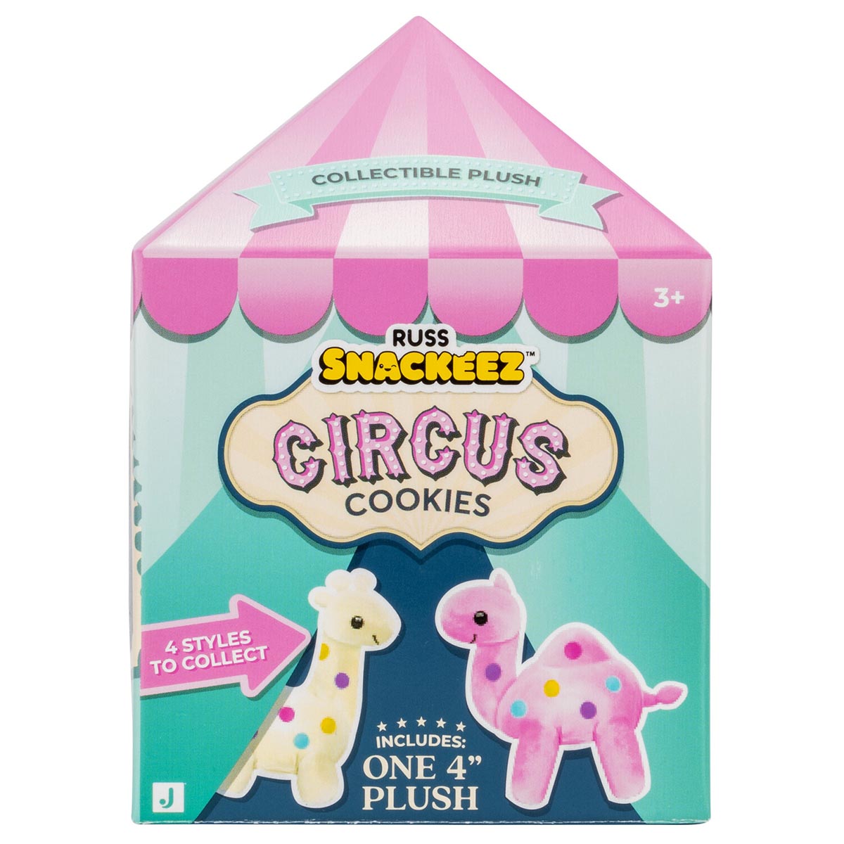 Russ 4-Inch Snackeez Circus Cookies Surprise Box - Includes 1 Plush