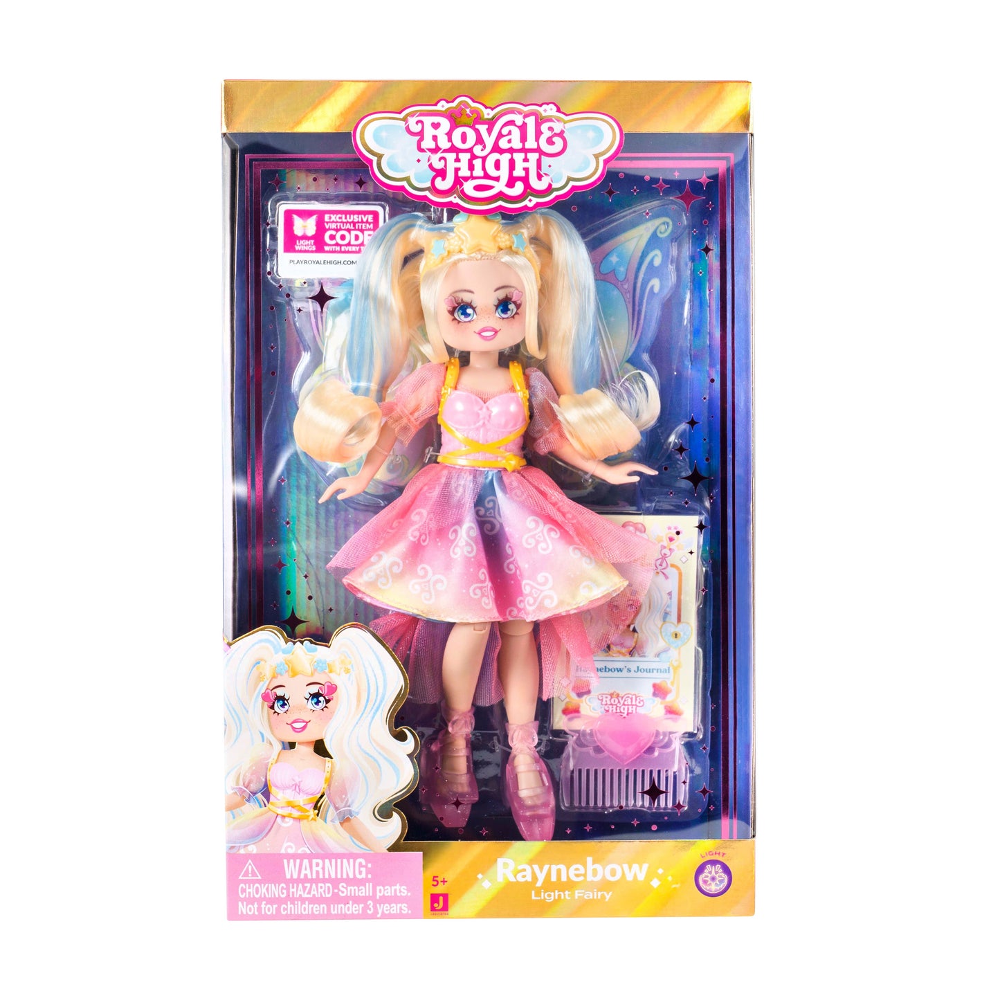 Royale High 9-Inch Fashion Doll - Raynebow the Light Fairy (Series 2)