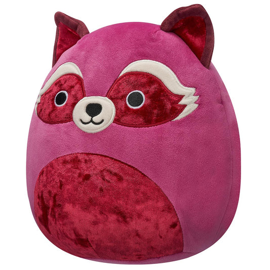 8-Inch Olivieri the Maroon Raccoon with Velvet Accents