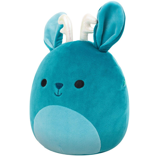 8-Inch Aspen the Sea Green Jackalope with Iridescent Horns