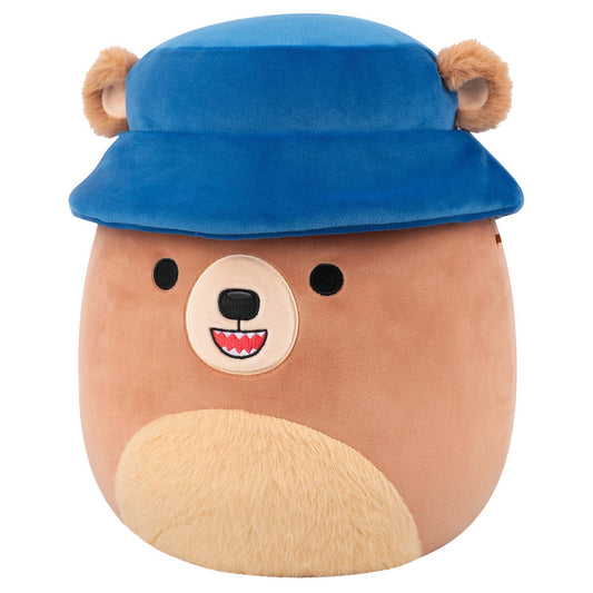 12-Inch Stokely the Brown Kodiak Bear with Bucket Hat