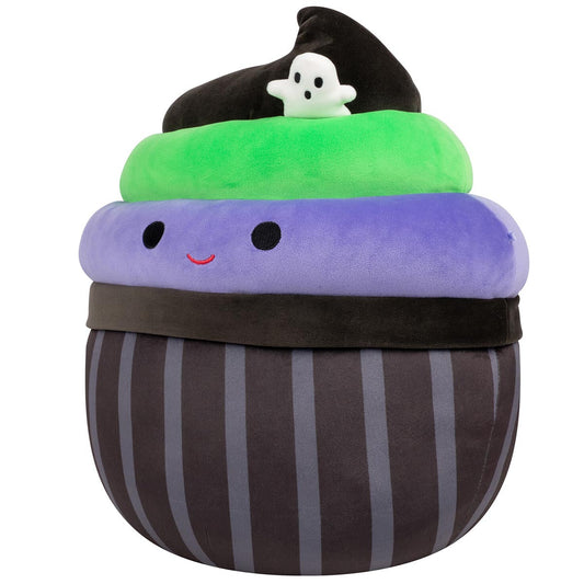 12-Inch Kurt the Black Cupcake With Green and Purple Frosting