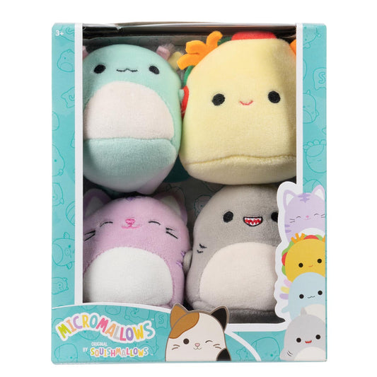 Micromallows 4-Pack - Gordon Shark, Tex Taco, Tabitha Cat, Irina Axolotl