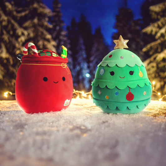 Squishmallows Select Series Christmas Tree and Gift Sack Bundle