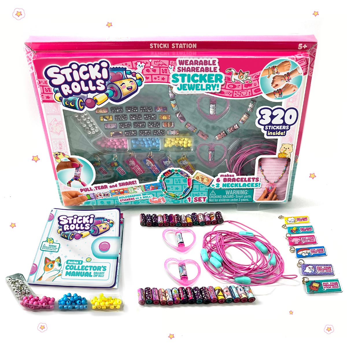 Sticki Rolls Sticki Station - Ultimate DIY Sticker Jewelry Kit