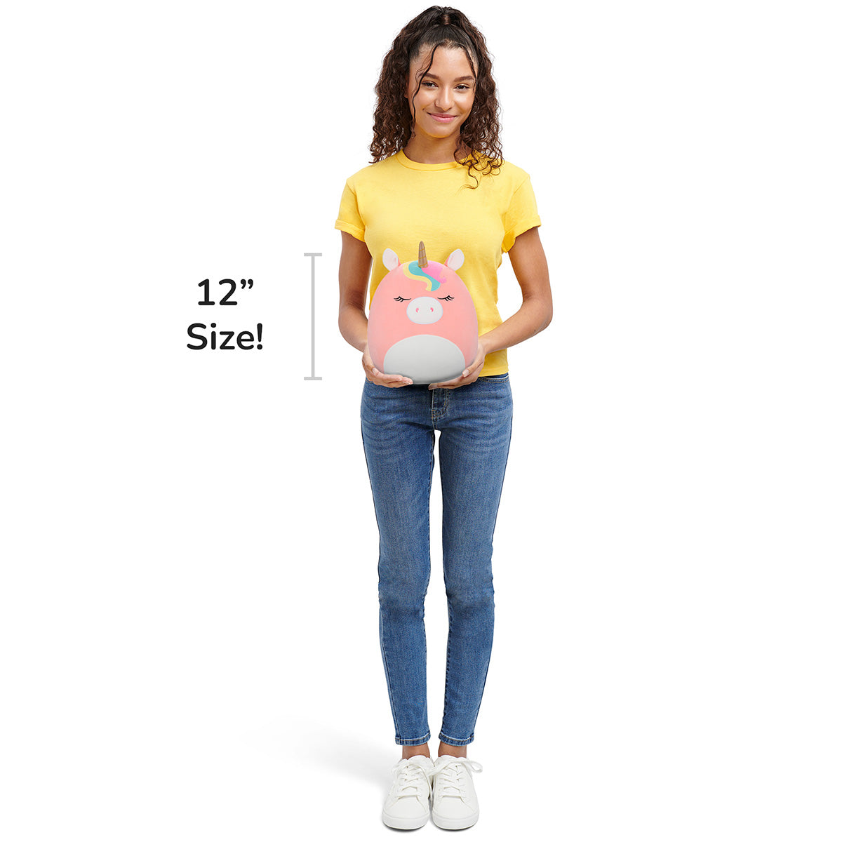 12-Inch Ilene the Pink Unicorn With Rainbow Mane