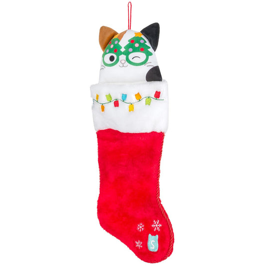 Squishmallows Cam the Cat Holiday Stocking