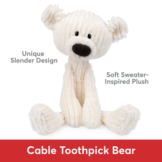 Cable Toothpick Bear, 15 in