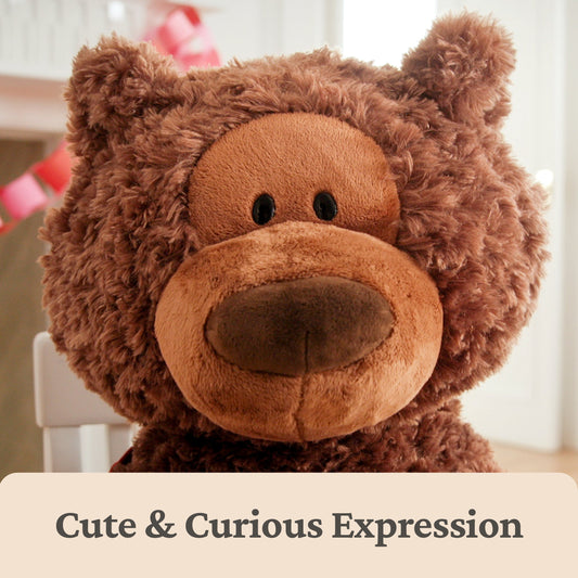 Jumbo Philbin Bear, Chocolate, 29 in