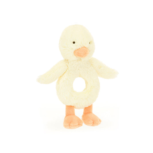 Jellycat Bashful Duck Ring Rattle