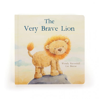 Jellycat Fuddlewuddle Lion Medium Plush and The Very Brave Lion Board Book Set