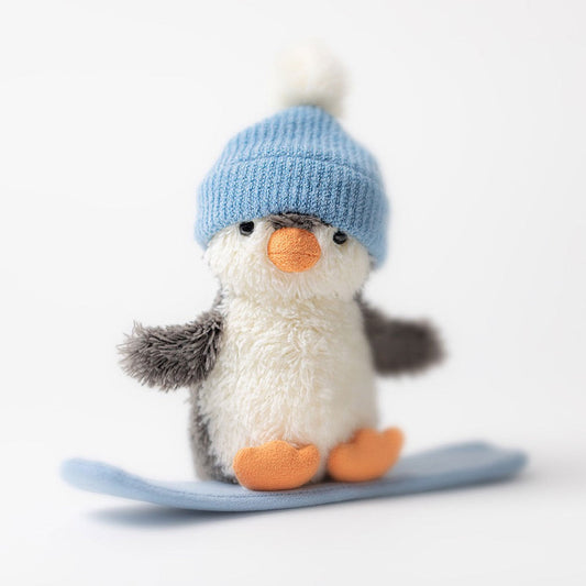 Jellycat Peanut Penguin Snowboarding Small Plush
