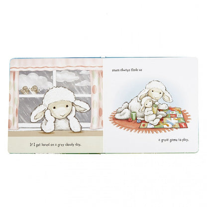 Jellycat Bashful Lamb My Mom and Me Book