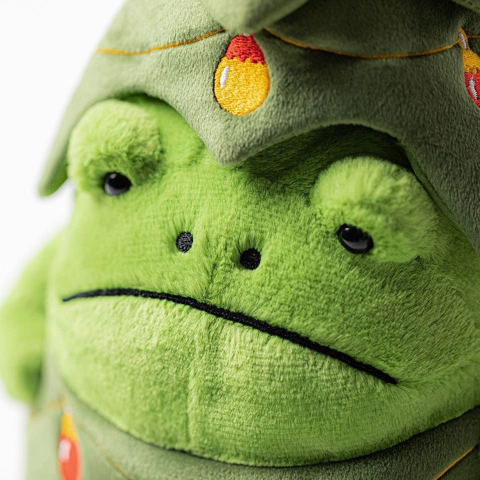 Jellycat Christmas Tree Ricky Rain Frog Plush