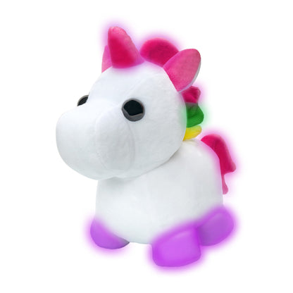 Adopt Me! Neon Unicorn Light-Up Plush