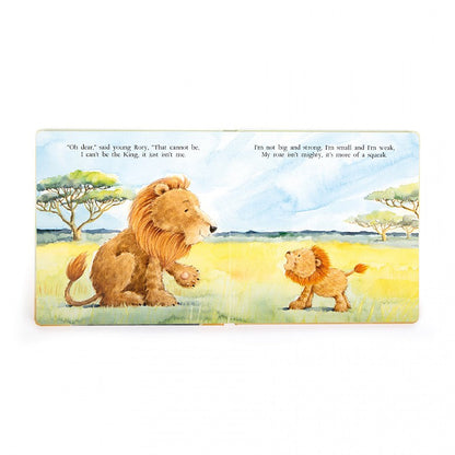 Jellycat Fuddlewuddle Lion Medium Plush and The Very Brave Lion Board Book Set