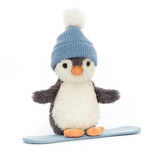 Jellycat Peanut Penguin Snowboarding Small Plush