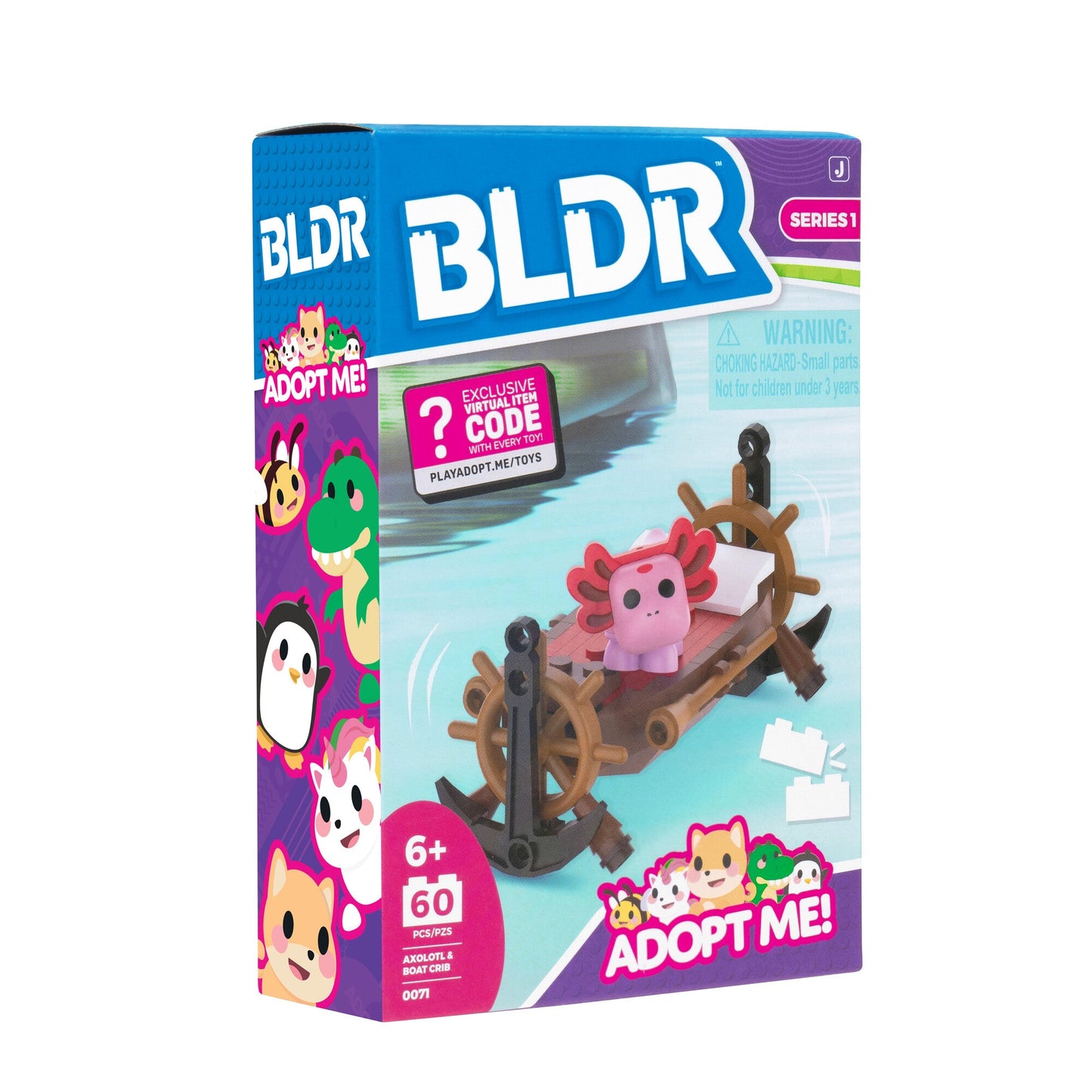 Adopt Me Axolotl & Boat Crib Building Set