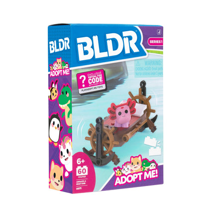Adopt Me Axolotl & Boat Crib Building Set