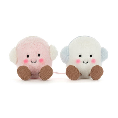 Jellycat Amuseables Toastie Pink And White Marshmallows Plush