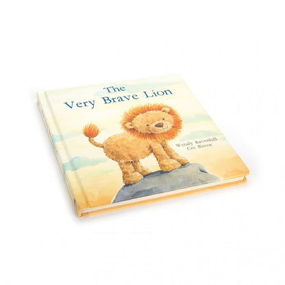 Jellycat Fuddlewuddle Lion Medium Plush and The Very Brave Lion Board Book Set