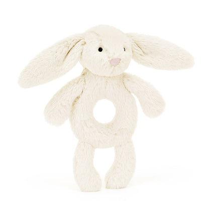 Jellycat Bashful Bunny Cream Ring Rattler