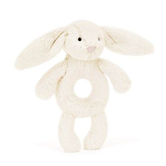 Jellycat Bashful Bunny Cream Ring Rattler