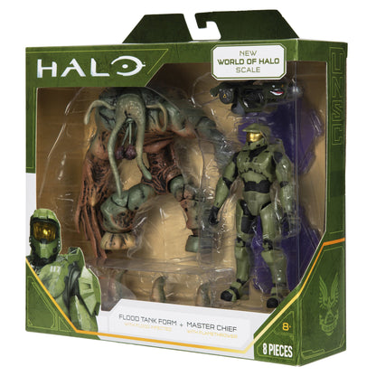 Halo Action Figure Pack - Master Chief vs. Flood