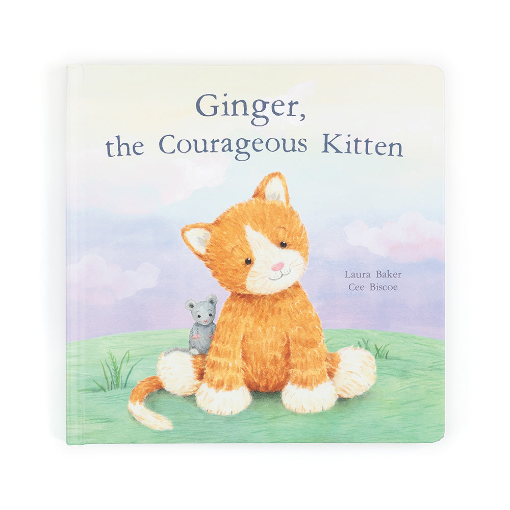 Jellycat Fuddlewuddle Ginger Cat and Ginger, the Courageous Kitten Book Set