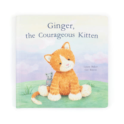 Jellycat Fuddlewuddle Ginger Cat and Ginger, the Courageous Kitten Book Set
