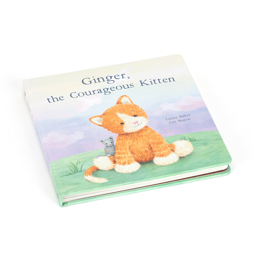 Jellycat Fuddlewuddle Ginger Cat and Ginger, the Courageous Kitten Book Set
