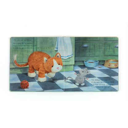 Jellycat Fuddlewuddle Ginger Cat and Ginger, the Courageous Kitten Book Set
