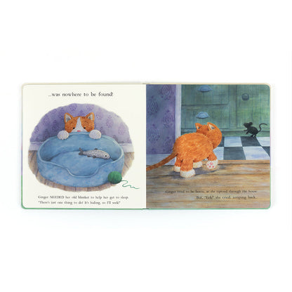 Jellycat Fuddlewuddle Ginger Cat and Ginger, the Courageous Kitten Book Set