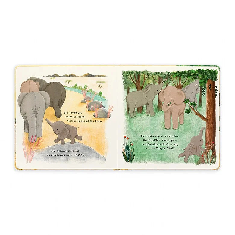 Jellycat Smudge the Littlest Elephant Book and Smudge Elephant Plush