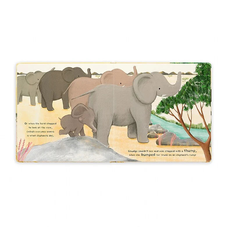 Jellycat Smudge the Littlest Elephant Book and Smudge Elephant Plush