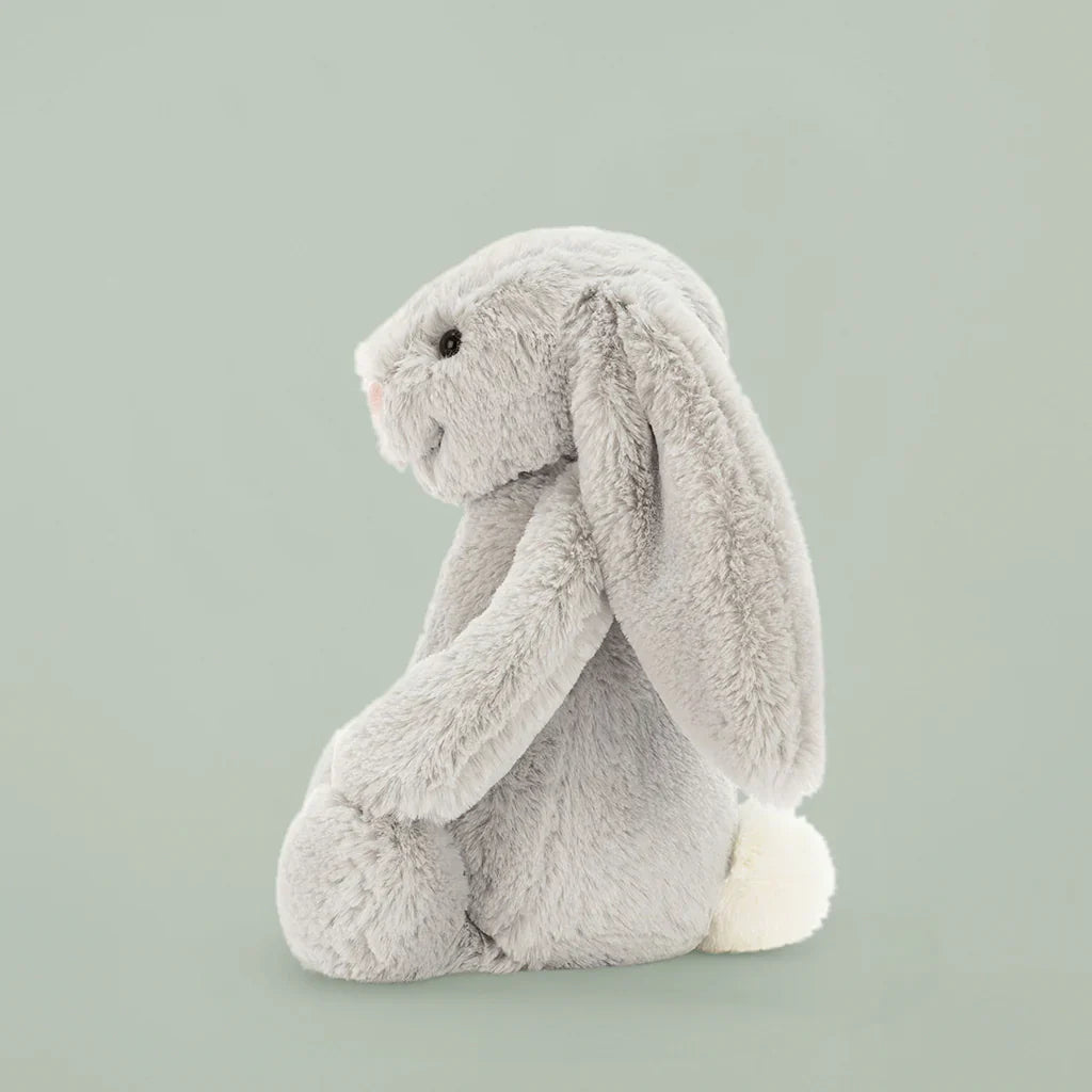 Jellycat Bashful Oatmeal Bunny Small and Who Can I Find Book Set