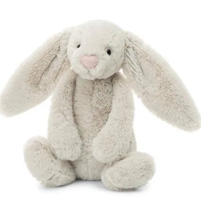 Jellycat Bashful Oatmeal Bunny Small and Who Can I Find Book Set