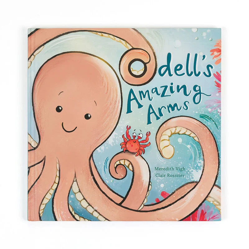 Jellycat Odell’s Amazing Arms Book and Odell Octopus Little Plush Set