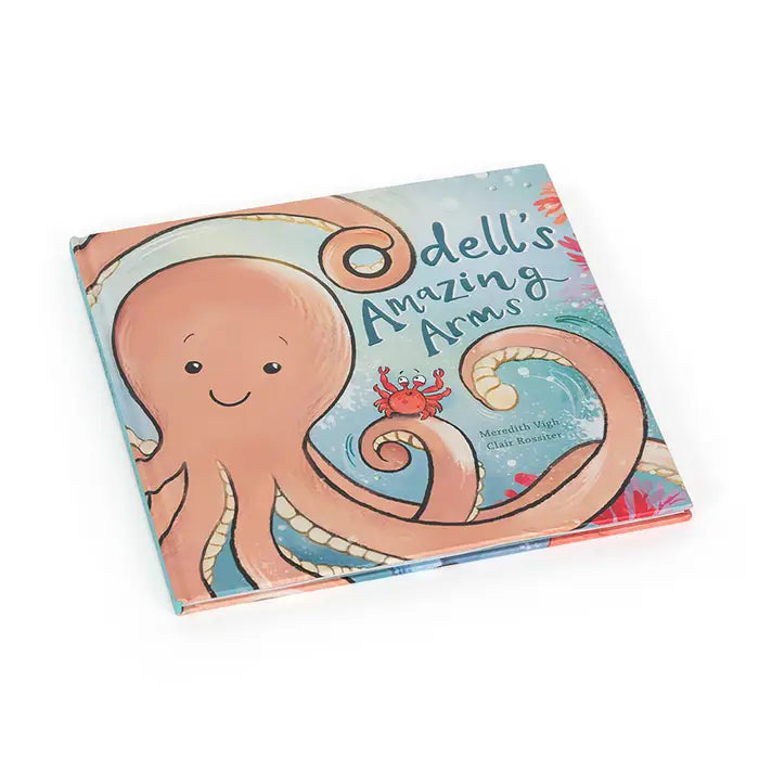 Jellycat Odell’s Amazing Arms Book and Odell Octopus Little Plush Set