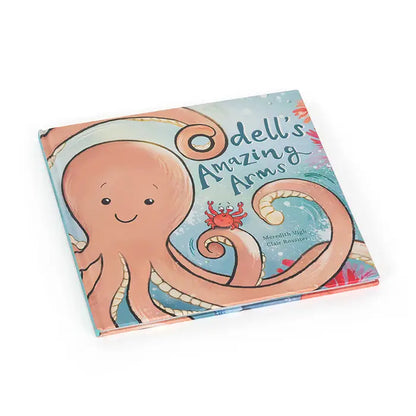 Jellycat Odell’s Amazing Arms Book and Odell Octopus Little Plush Set