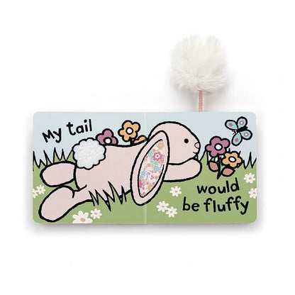 Jellycat If I were a Bunny Board Book and Small Bashful Blush Bunny Plush Set