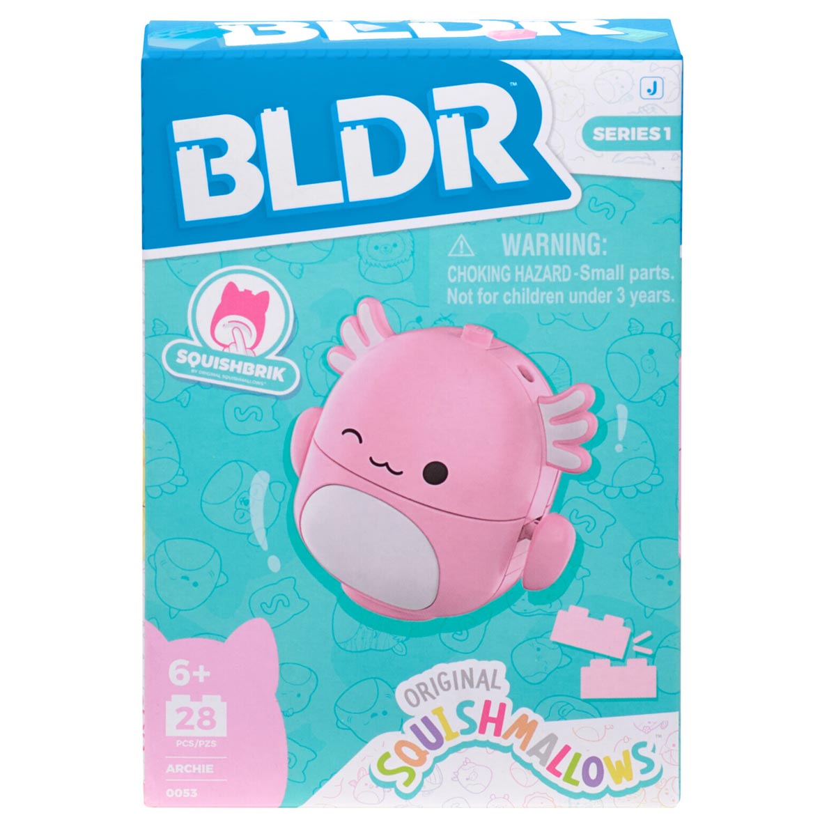 Squishmallows Archie the Axolotl Buildable Figure