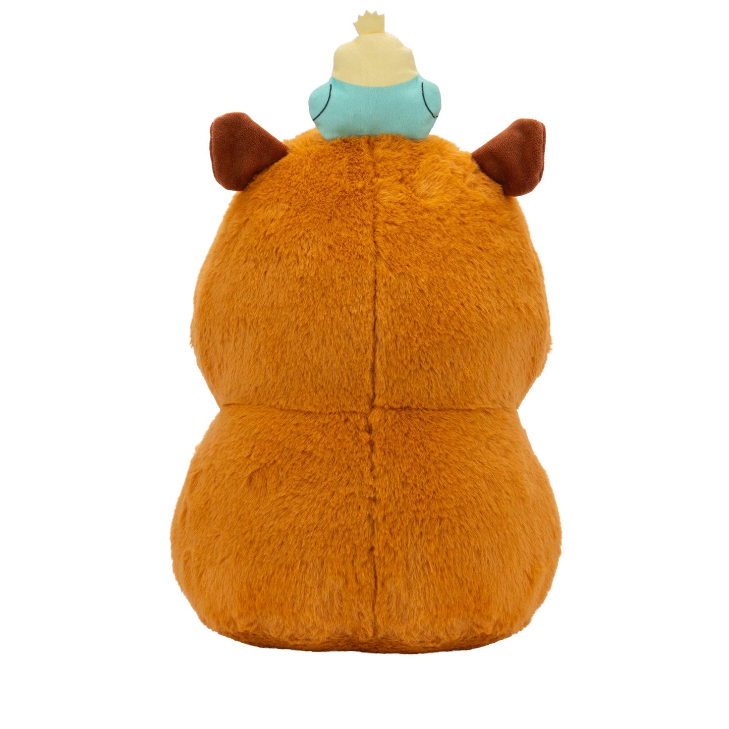 Russ 14-Inch Sleepy Capybara with Bird Plush